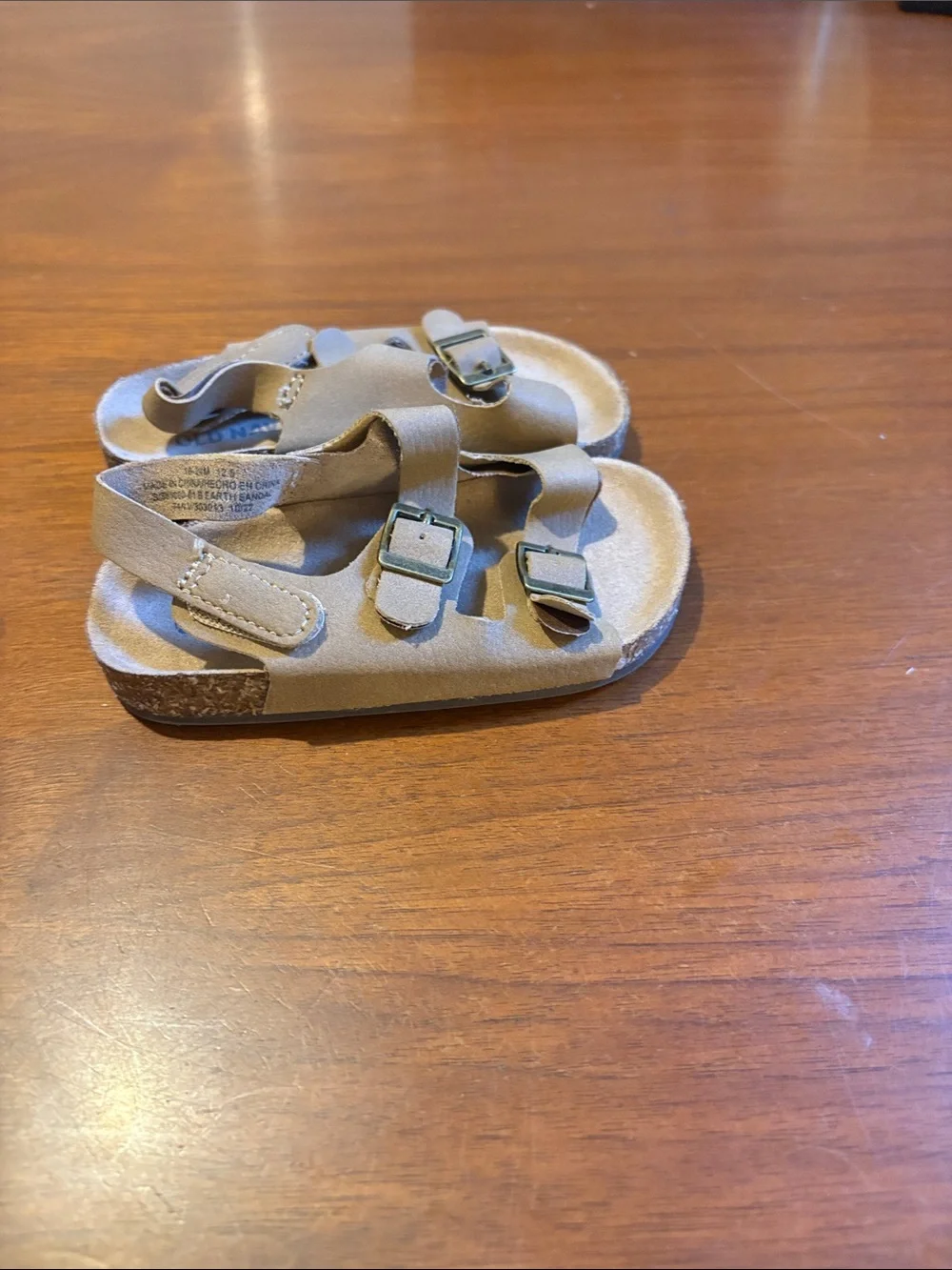 Old Navy Tan Double-Buckle Kids Sandals